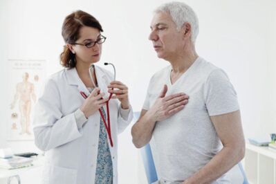 Examination of patients with signs of osteochondrosis of the thoracic spine