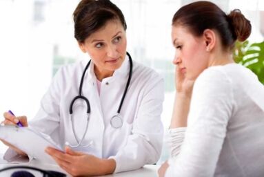 The neurologist prescribes medication for thoracic osteochondrosis to the patient.