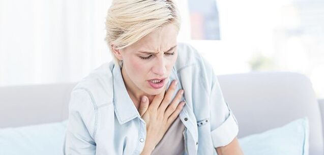 In pleurisy, cardiac pathologies and intercostal neuralgia, pain under the left shoulder blade can be accompanied by severe shortness of breath